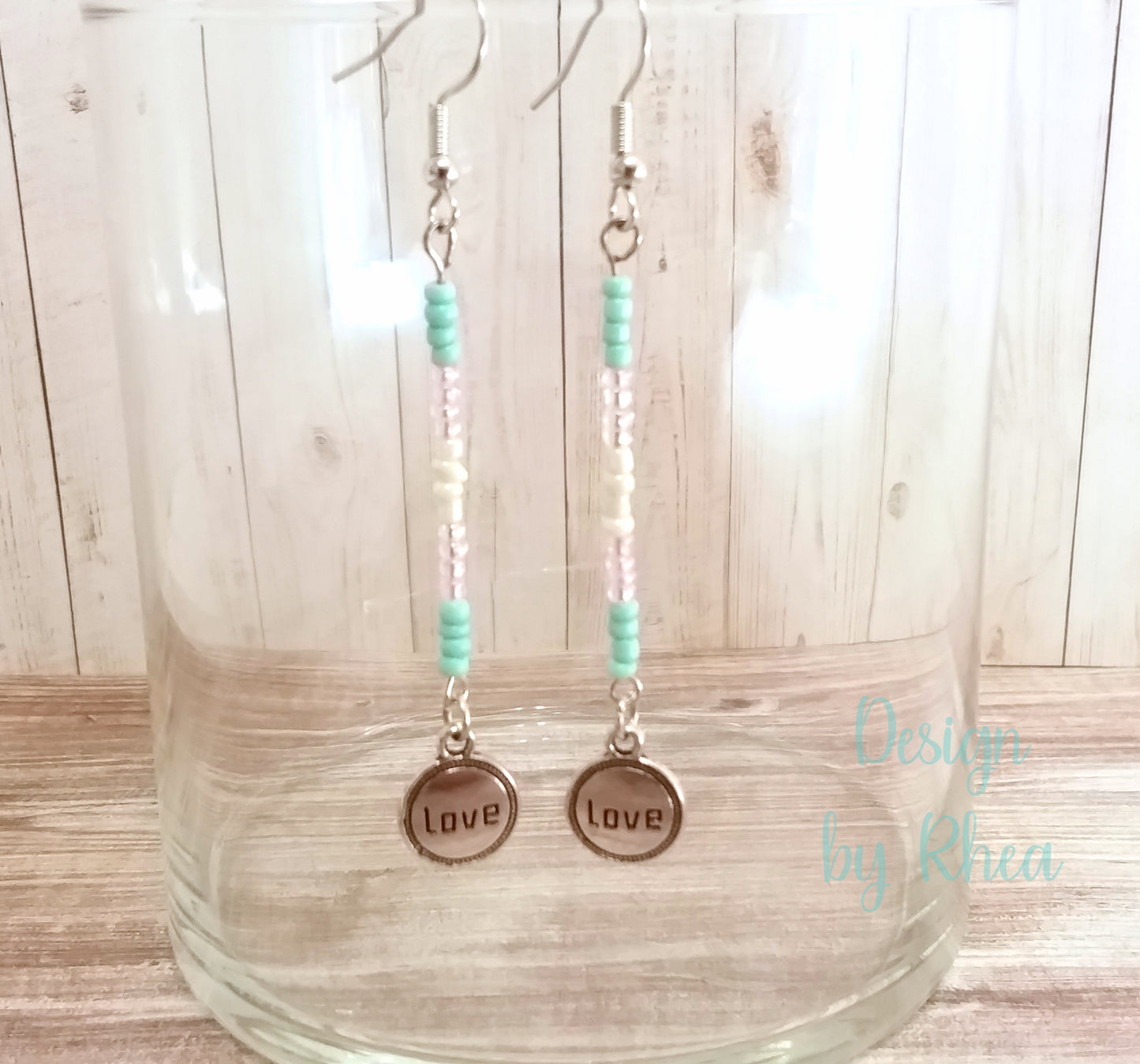 Pride Seed Bead Drop Earrings