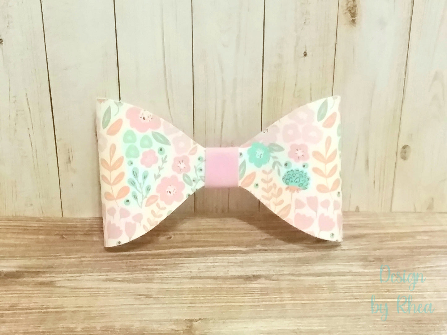 Spring Florals Faux Leather Hair Bow Collection