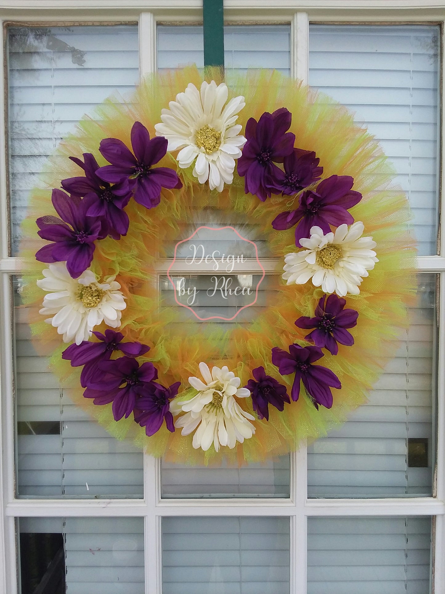 Tulle Floral Wreath