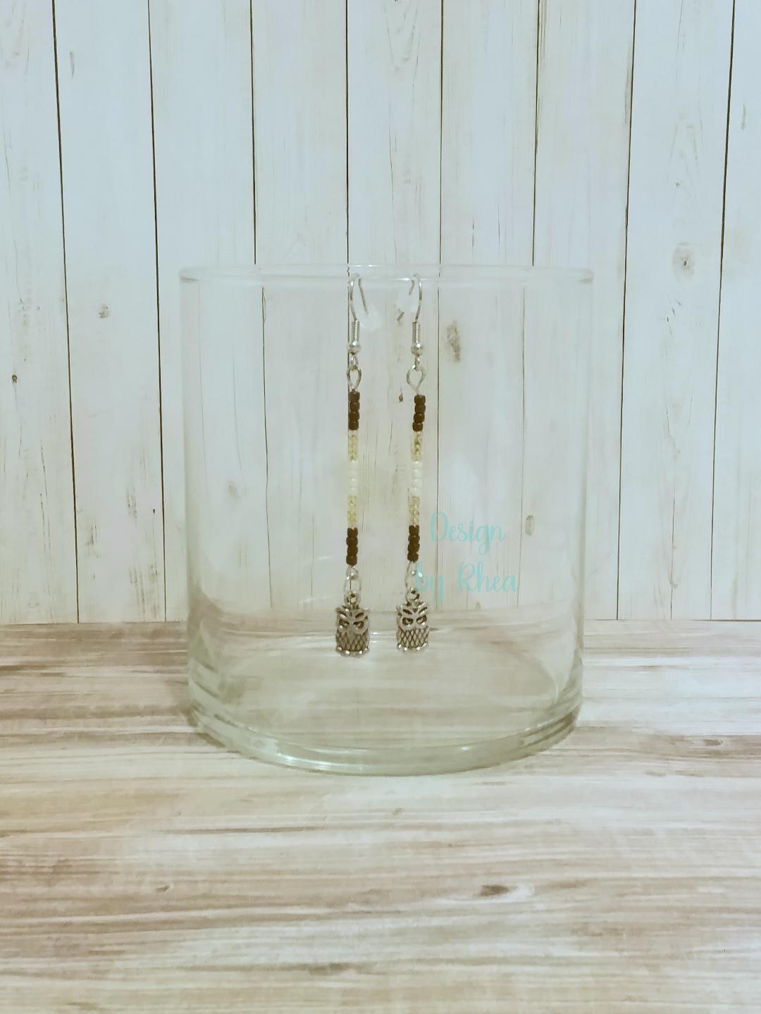 Owl Beaded Drop Earrings