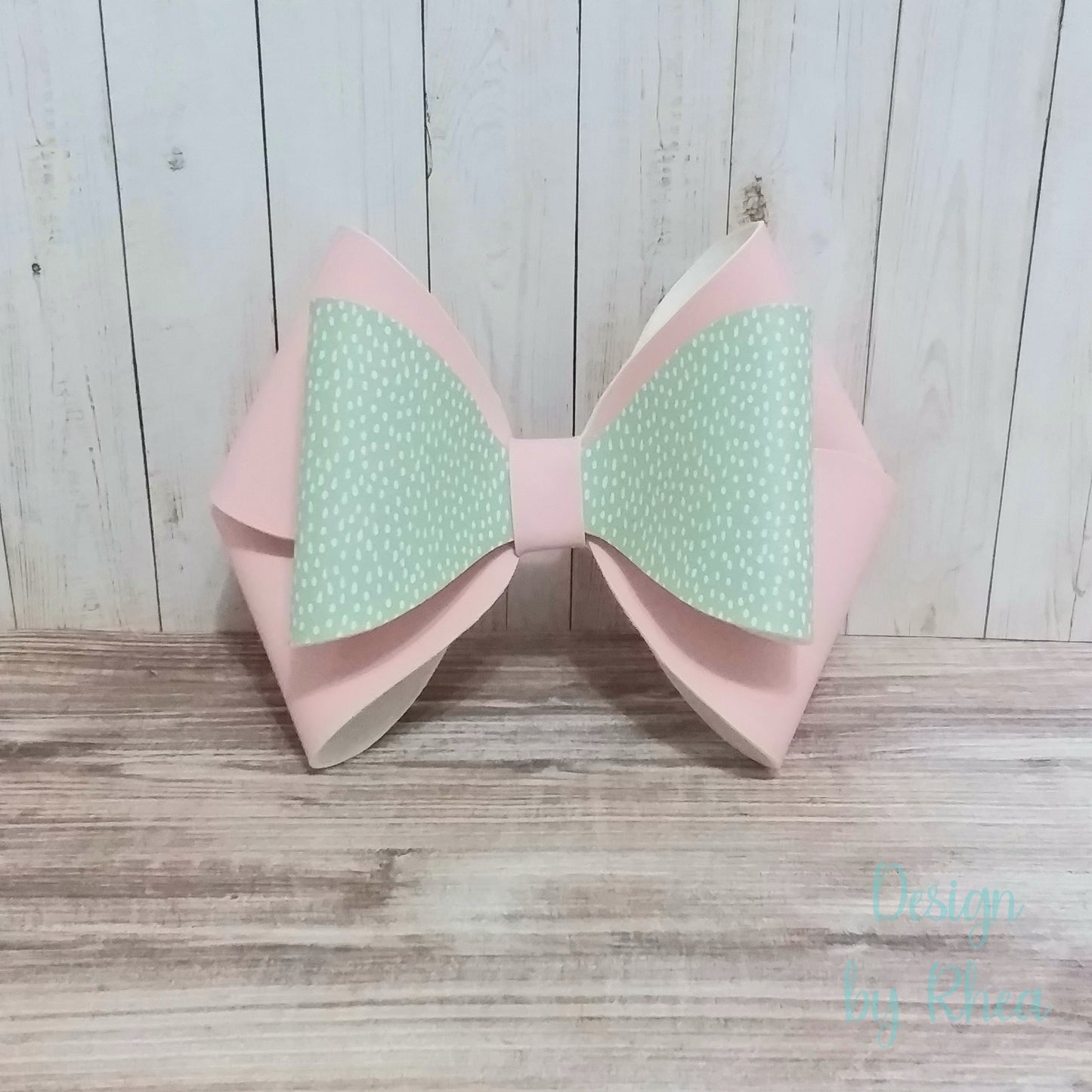 3 pc. Spotted Spring Faux Leather Hair Bow Set