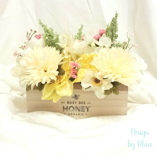 Busy Bee Faux Floral Centerpiece