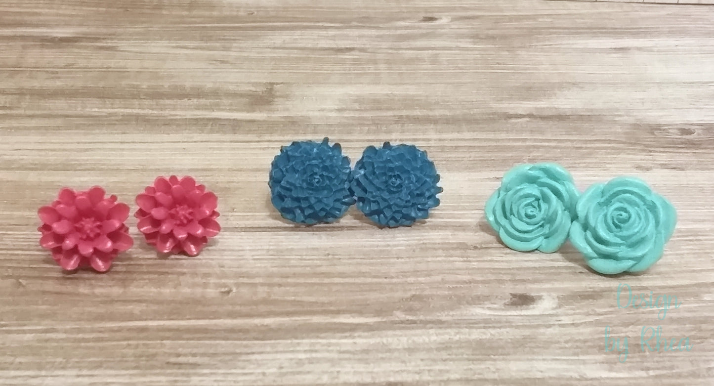 Floral Stud Earring Sets