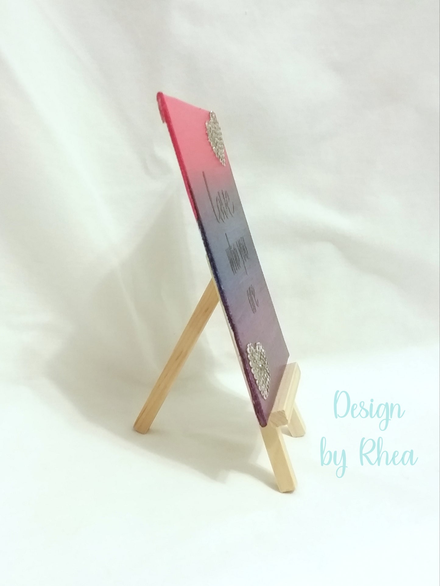 Pride "Love Who You Are" Hand-Painted Canvas with Easel