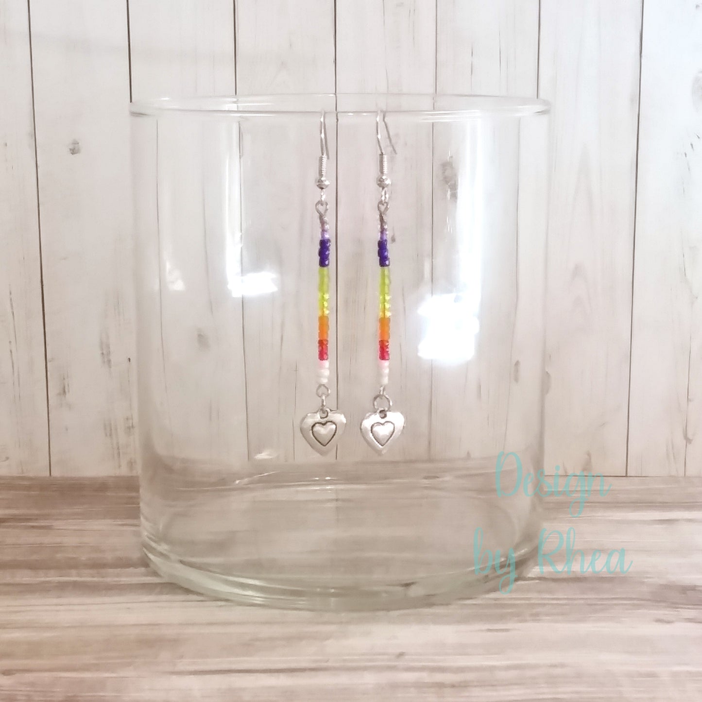 Pride Seed Bead Drop Earrings