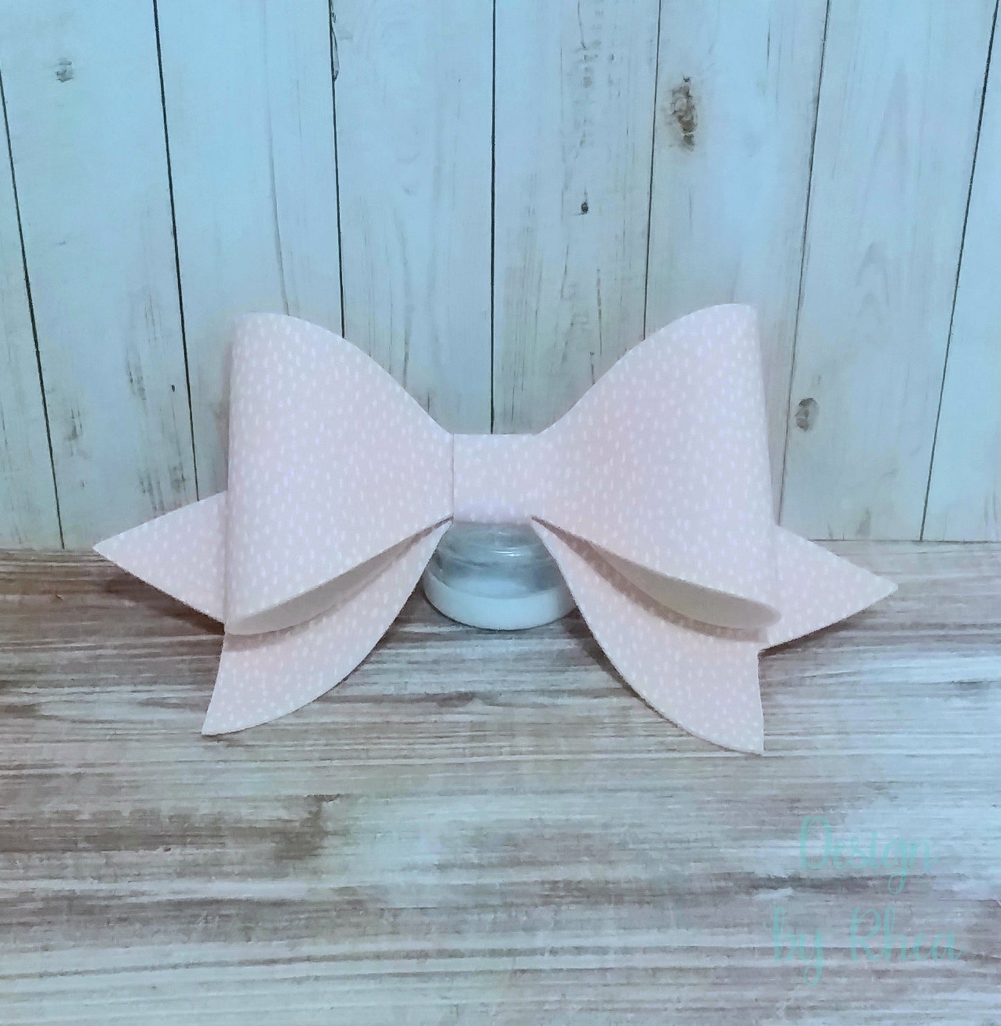 3 pc. Spotted Spring Faux Leather Hair Bow Set