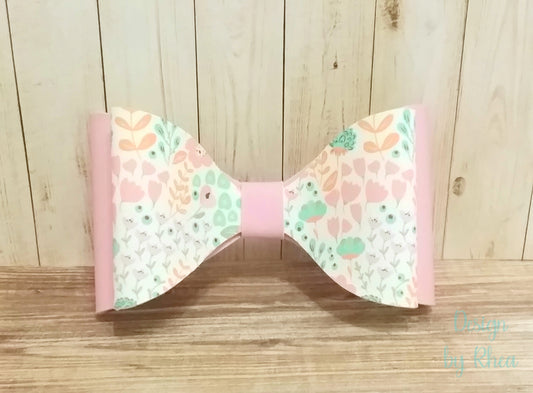 Spring Florals Faux Leather Hair Bow Collection