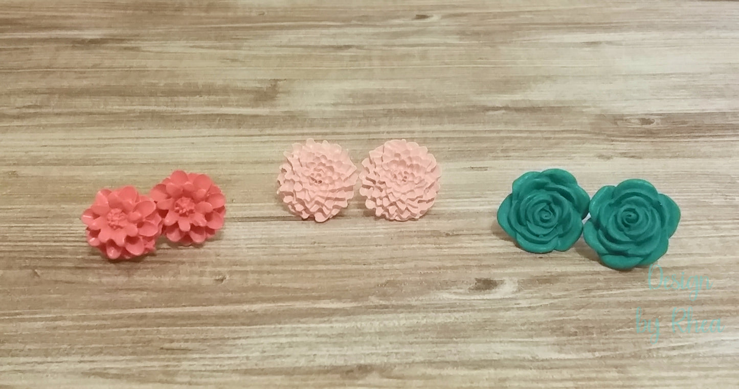 Floral Stud Earring Sets