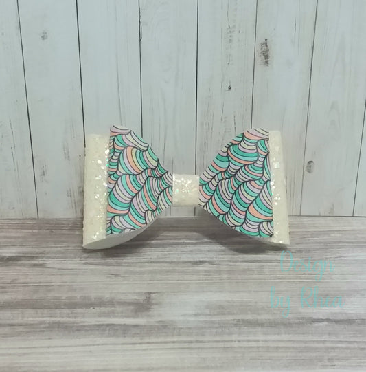 Waves of Whimsy Faux Leather Hair Bow