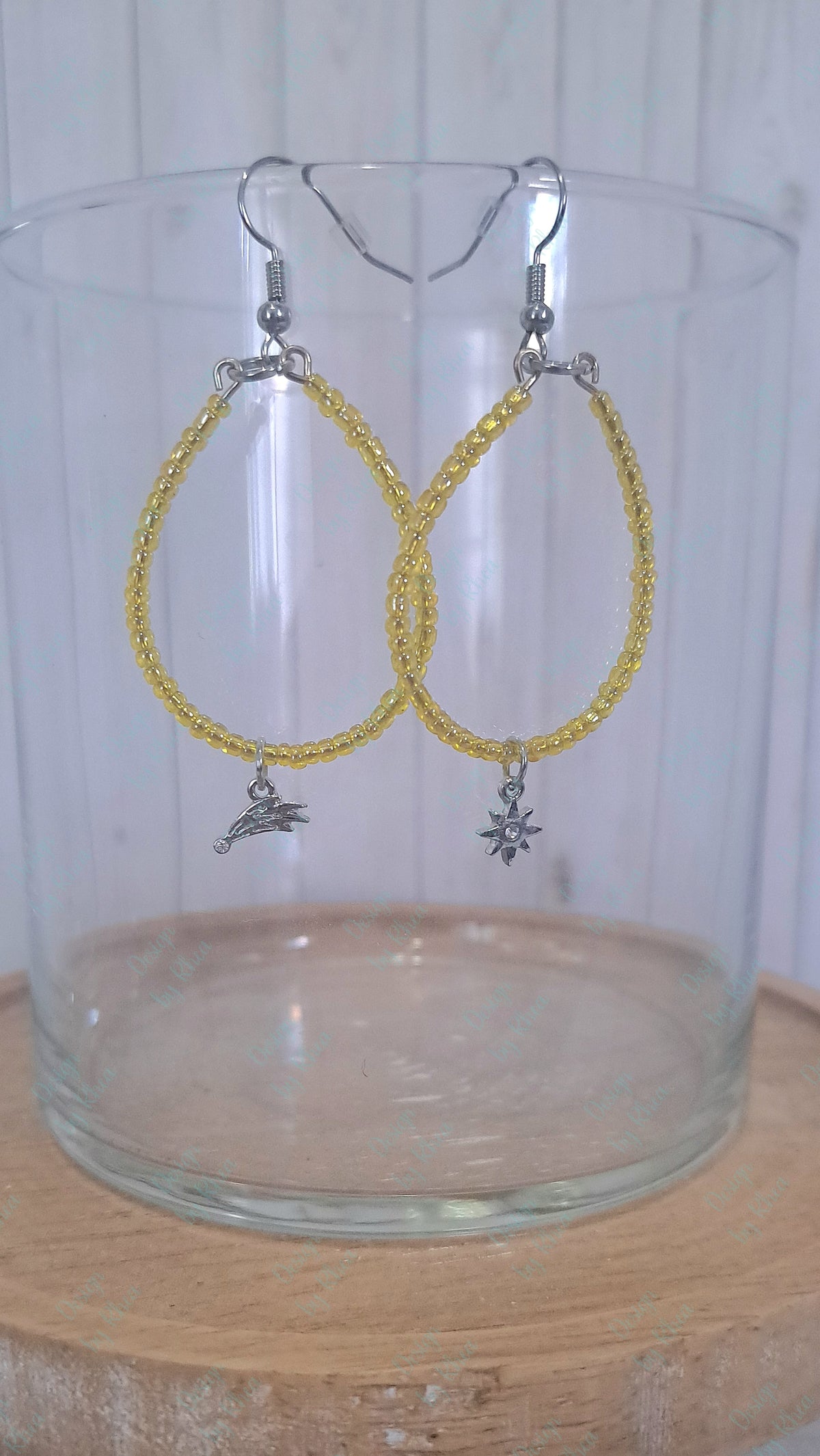 Teardrop Space Earrings