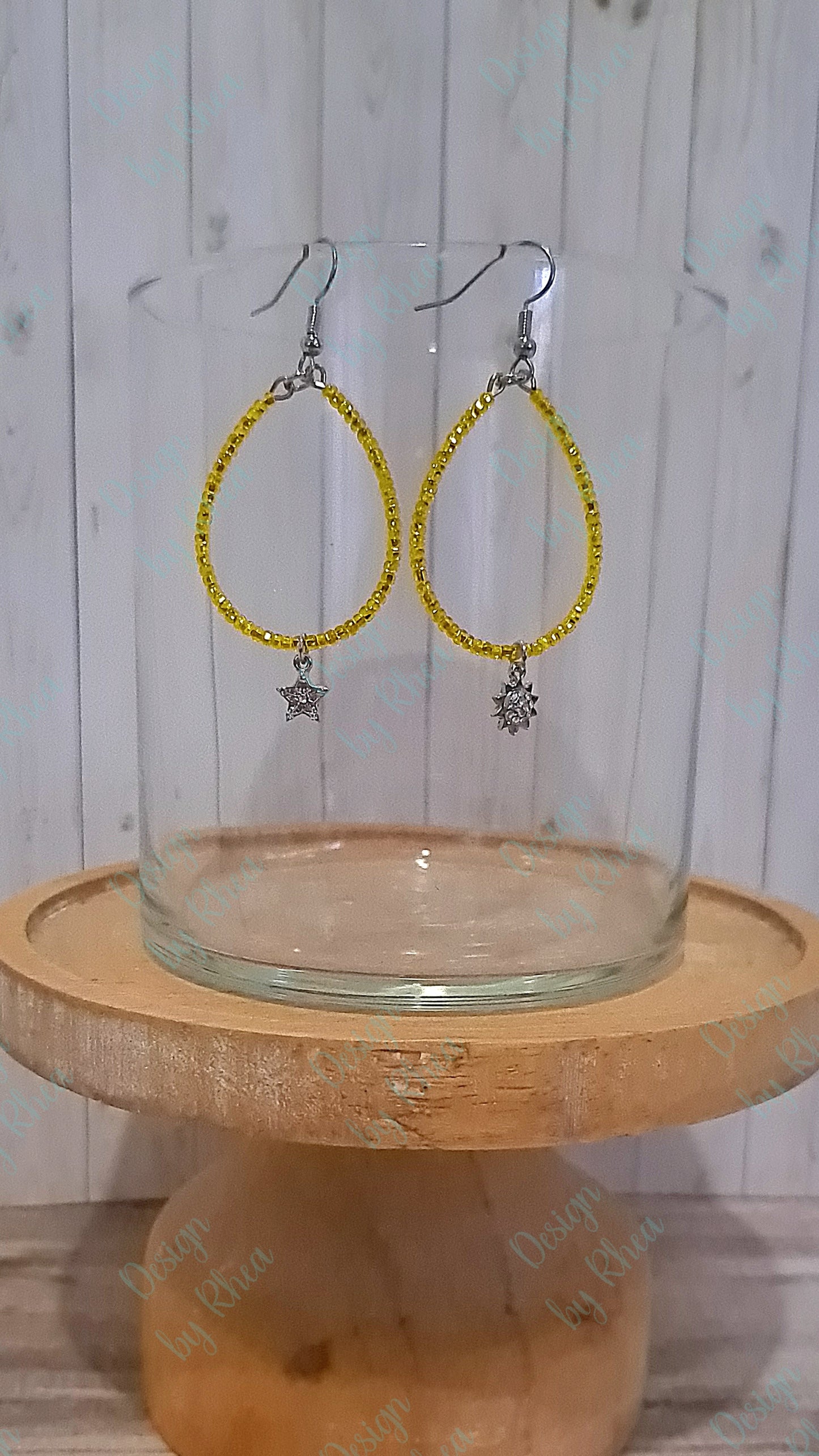 Teardrop Space Earrings