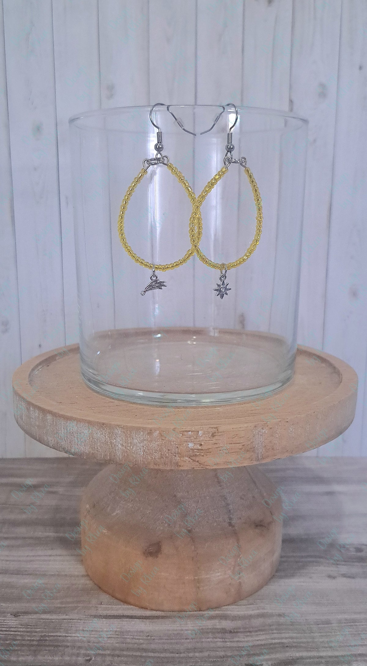 Teardrop Space Earrings