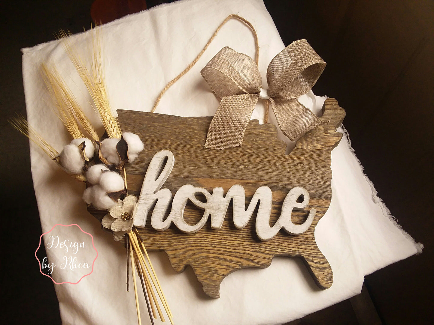 USA "Home" Rustic Wall Decor