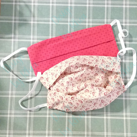 Vintage Print Face Mask with Filter Pocket